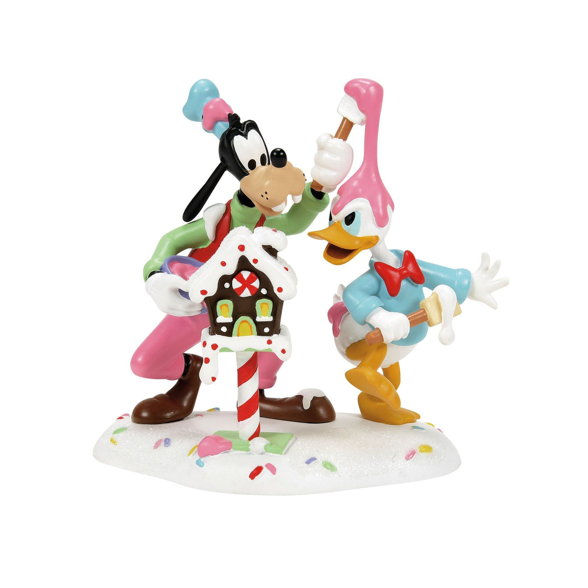 Department 56 Goofy & Donald Make A Mess
