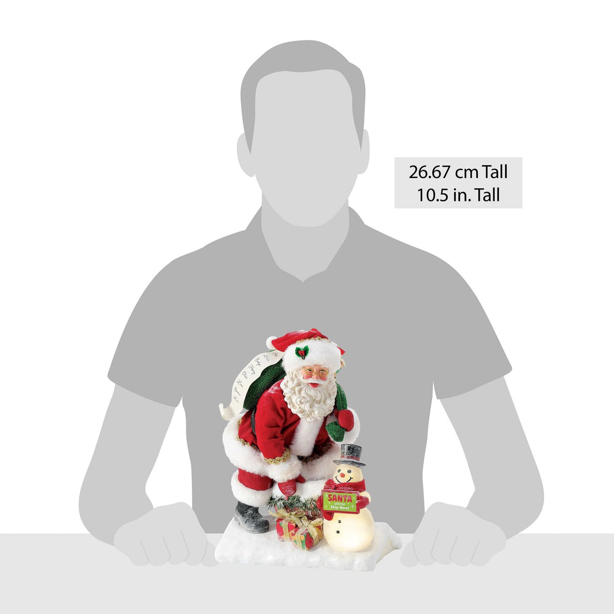 Department 56 Santa Stops Here