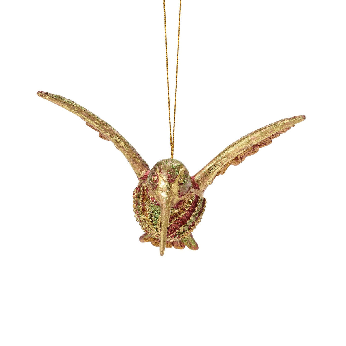 Department 56 Swirly Hummingbird Red