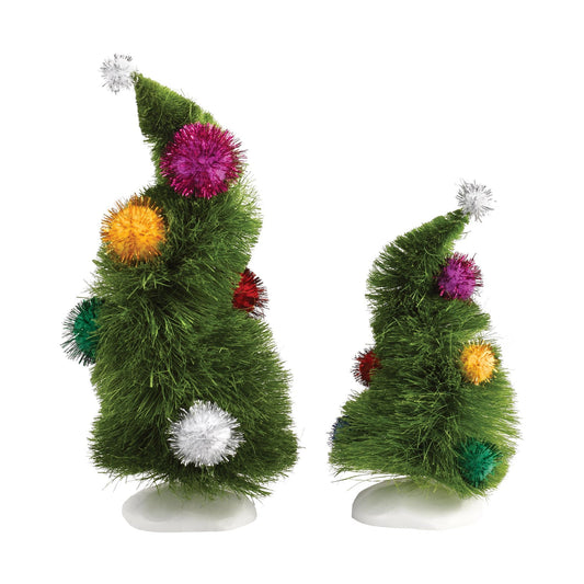 Department 56 Wonky Trees, Set of 2