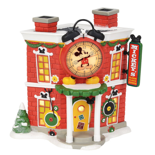 Department 56 Mickey's Alarm Clock Shop