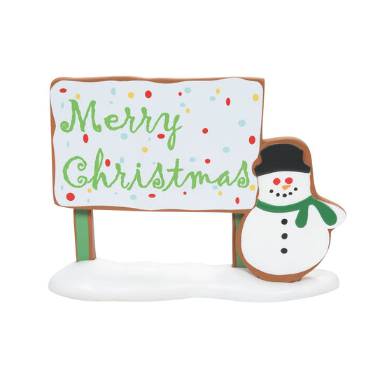 Department 56 Gingerbread Christmas Billboar