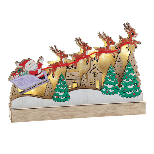 Department 56 Lit Rudolph Sleigh Decor