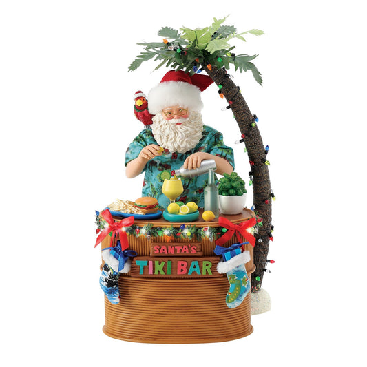 Department 56 Santa's Tiki Bar