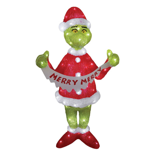 Department 56 Grinch 35" Acrylic Lit Statue