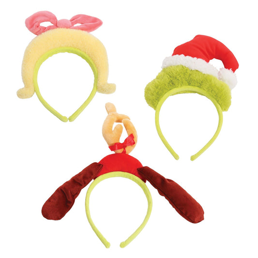Department 56 Grinch Max CLW Headbands, st/3