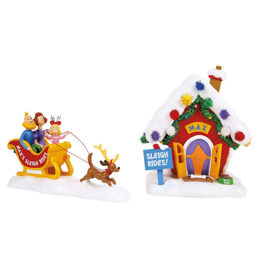Department 56 Max's Sleigh Rides S/2