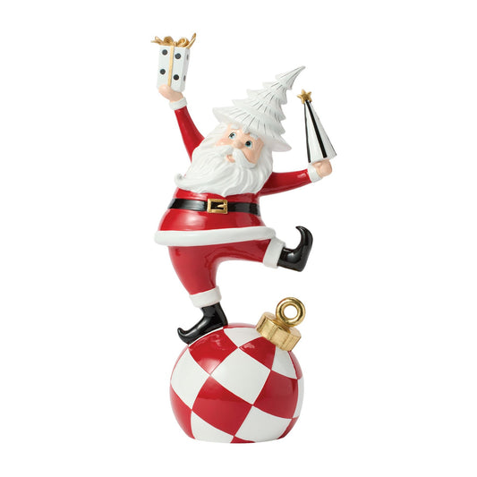 Department 56 Santa with Tree and Giftbox