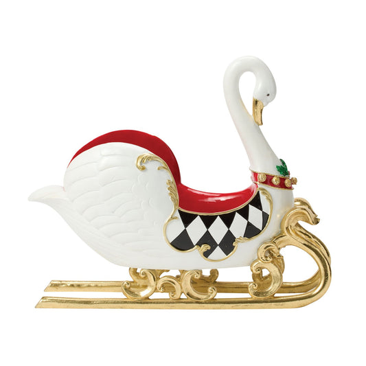 Department 56 Swan Sleigh